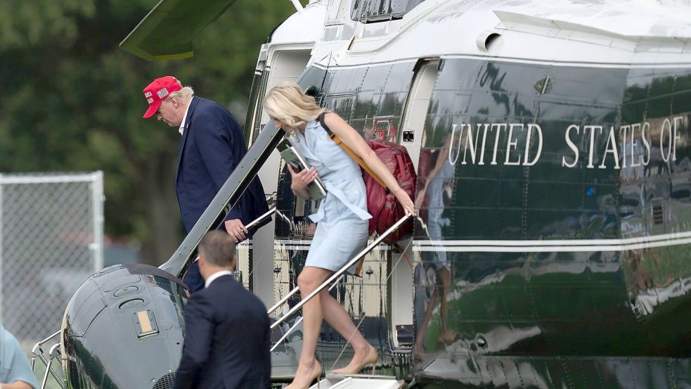 Natalie Harp ist oft an Trumps Seite zu sehen (Archivbild). Foto: Jose Luis Magana