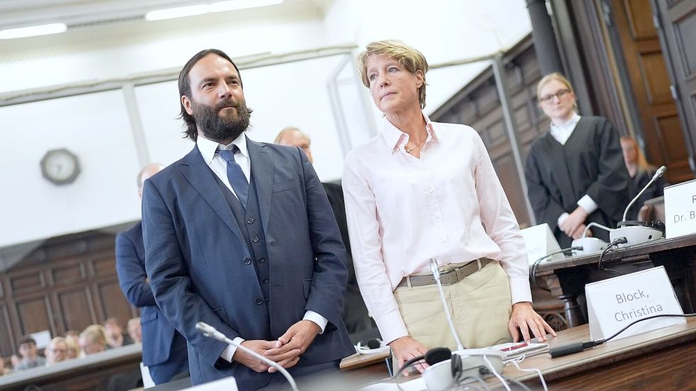 Christina Block steht seit Juli 2025 in Hamburg vor Gericht. (Archivbild) Foto: Marcus Brandt/dpa Pool/dpa