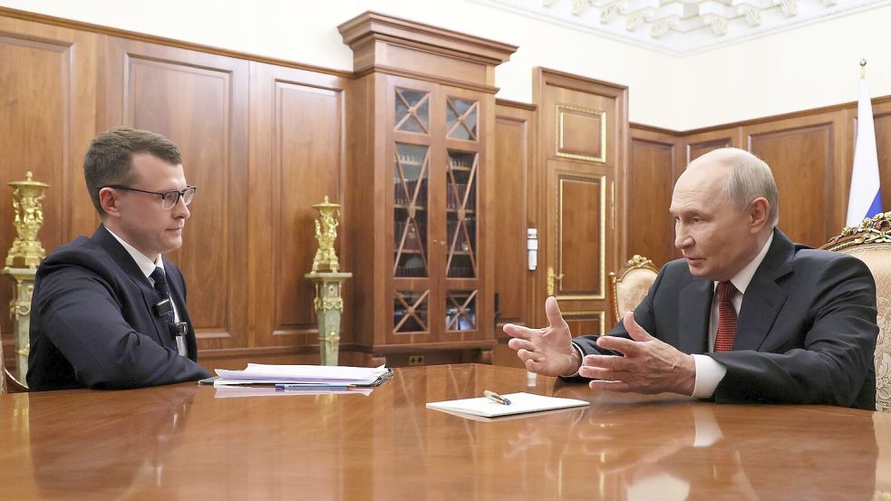 Kremlchef Wladimir Putin hat der Ukraine mit harten Antworten gedroht auf die jüngsten Drohenangriffe auf russische Ziele. Foto: Mikhail Metzel