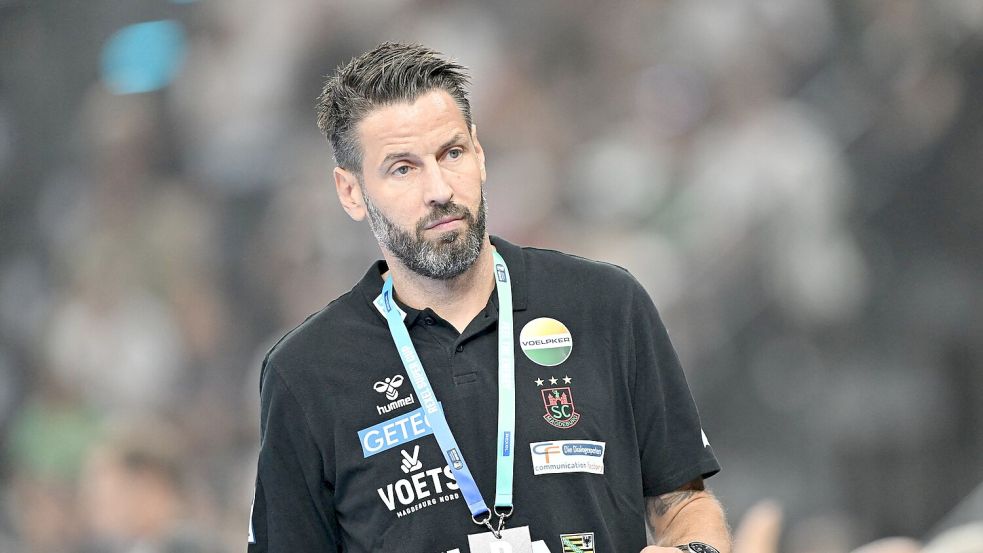 Zum ersten Mal Supercup-Sieger als Trainer: Bennet Wiegert. Foto: Angelika Warmuth
