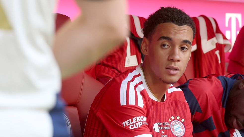 Jamal Musiala wird angeblich auch zum Bundesligastart aussetzen. (Archivbild) Foto: Karl-Josef Hildenbrand
