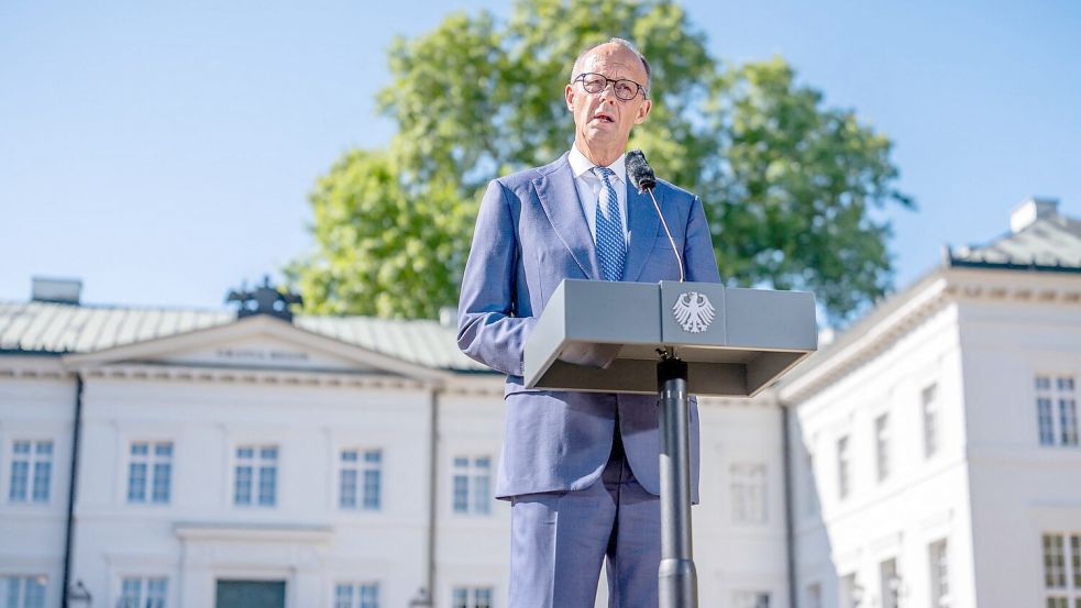 Das Bundeskabinett trifft sich im Schloss Neuhardenberg in Brandenburg. Foto: Michael Kappeler/dpa