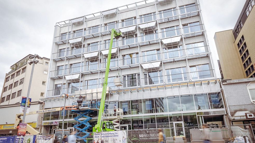 Fast fertig: Das Neue Amt Altona ist ein Coworking-Space in den Räumen des ehemaligen Finanzamts an der Neuen Großen Bergstraße. Foto: Florian Quandt