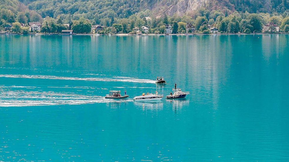 Die Polizei setzte bei der Suche unter anderem Sonar und einen Tauchroboter ein. Foto: Matthias Kaltenleitner