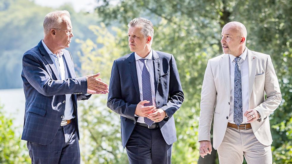 Die Spitzen der Koalitionsfraktionen beraten in Münster, wie es weitergehen soll mit den Reformen. Foto: Lars Berg