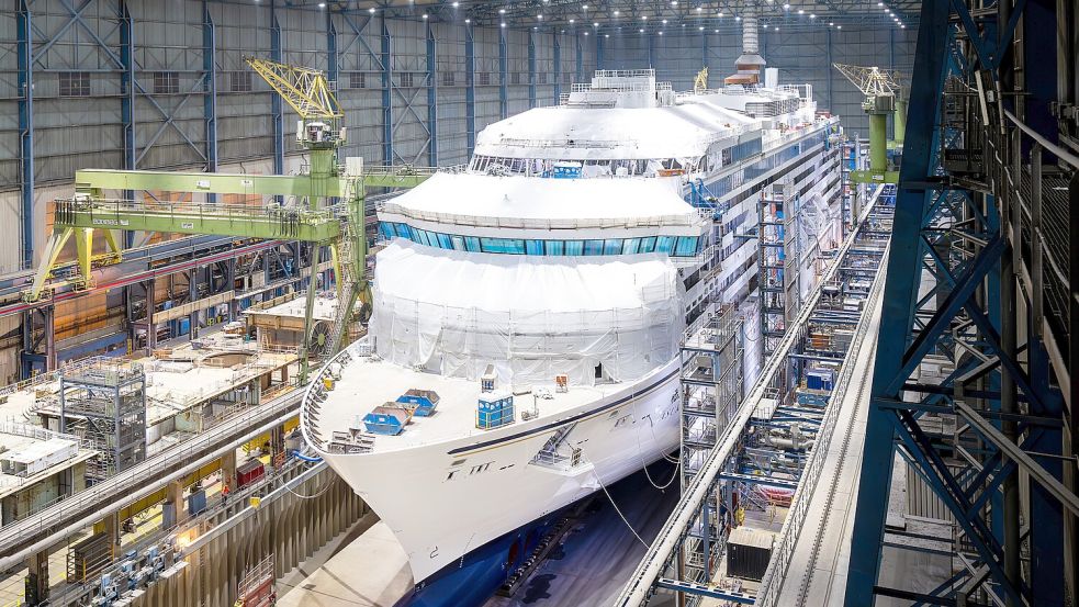 Die Meyer Werft hat einen Einblick in das Geschäftsjahr 2025 gegeben. Archivfoto: Meyer Werft