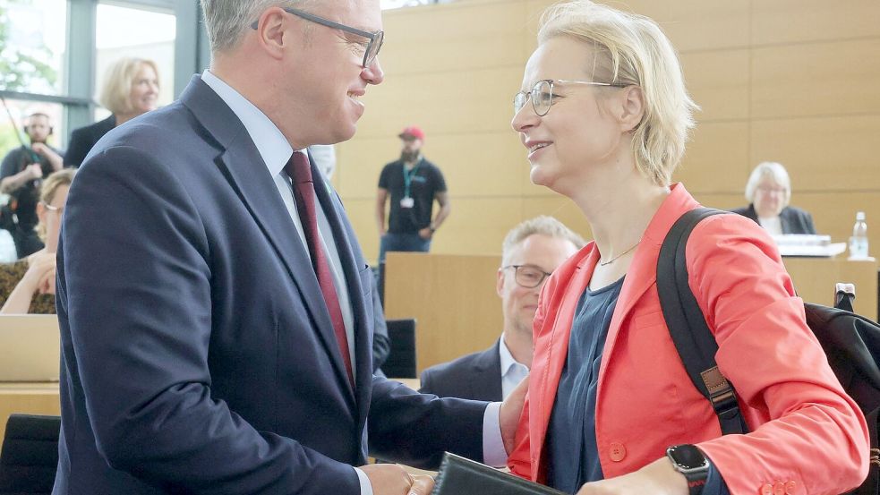 Die Spitze des Thüringer BSW steht zu Thüringens Regierungschef. Foto: Bodo Schackow