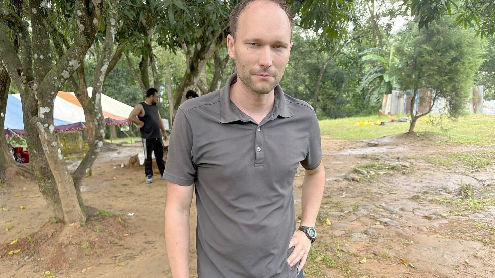 Manuel Münch und seine Familie überlebten die Katastrophe. Foto: Dirk Godder/dpa