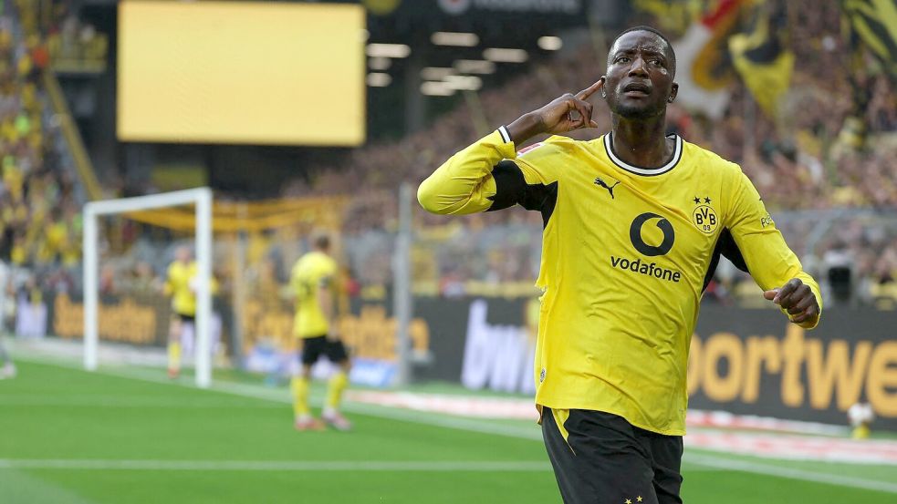 Serhou Guirassy brachte Dortmund schnell in Führung. Foto: Fabian Strauch