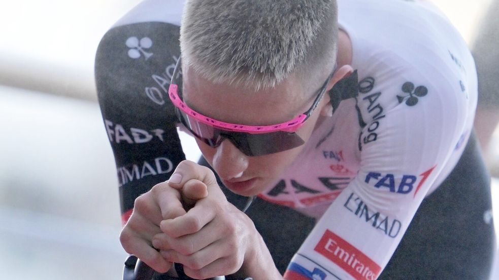 Tadej Pogacar muss nach einem Sturz bei der Vuelta aufgeben. (Archivbild) Foto: Philippe Magoni