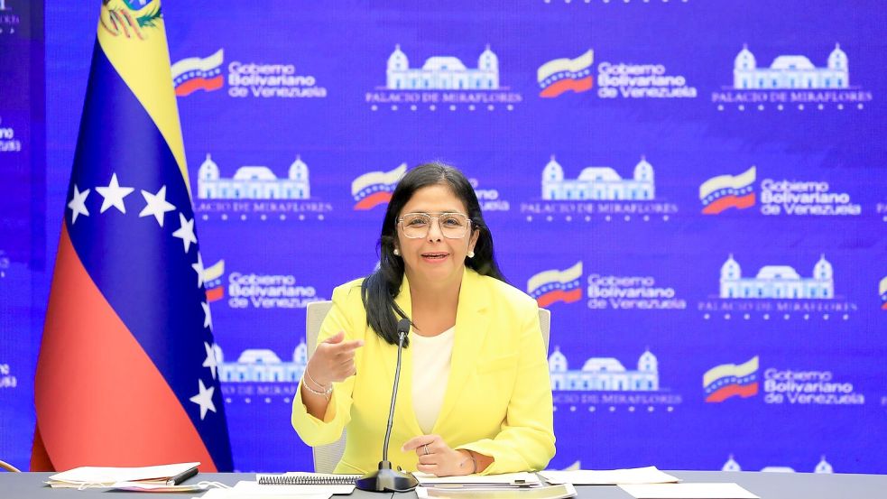 Die geschäftsführende Präsidentin Delcy Rodríguez hofft auf einen Neustart. (Archivbild) Foto: Jhonn Zerpa/Presidencia Miraflor