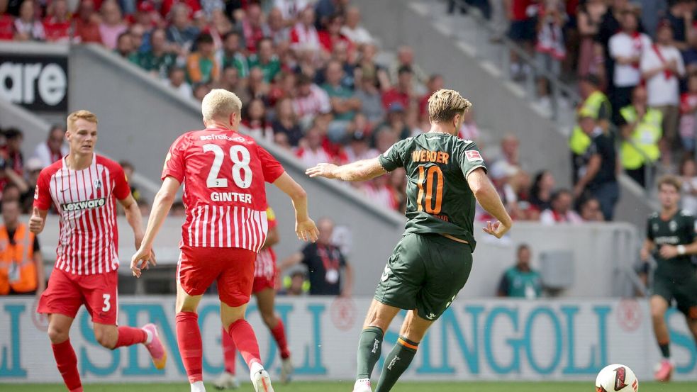 Niclas Füllkrug (r.) kehrte diesen Sommer zu Werder Bremen zurück. Foto: Philipp von Ditfurth