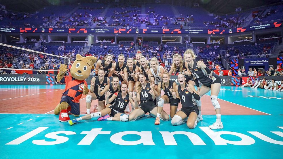 Erstmals seit 2019 erreichte Deutschland wieder das Viertelfinale. Foto: ---/CEV/dpa