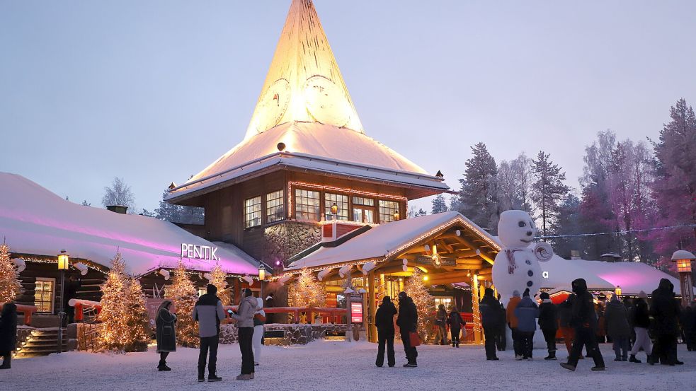 Touristenmagnet: Das finnische Rovaniemi bewirbt sich als „Santa-Claus-Village“ – und darf das auch weiterhin. Foto: Imago/Xinhua