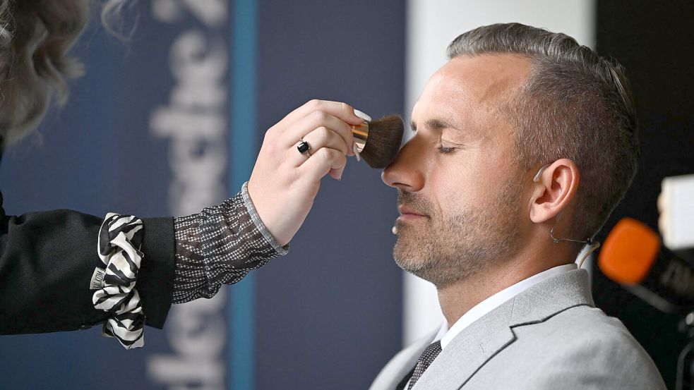 AfD-Spitzenkandidat Ulrich Siegmund kruz vor dem Duell. Foto: Hendrik Schmidt/dpa