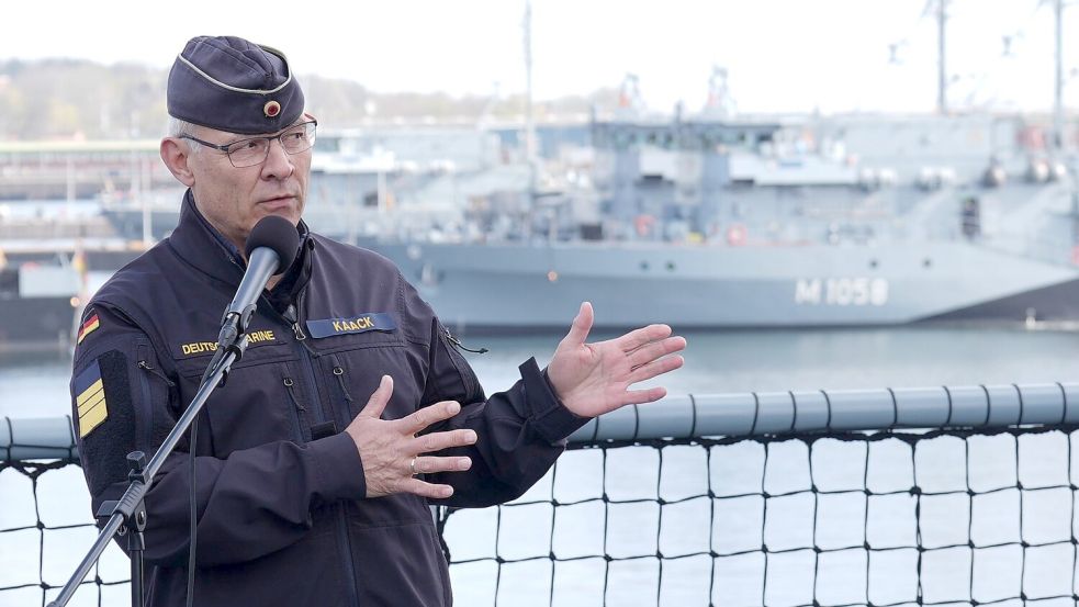 Vizeadmiral Jan Christian Kaack, Inspekteur der Marine (Archivbild) Foto: Marcus Brandt/dpa
