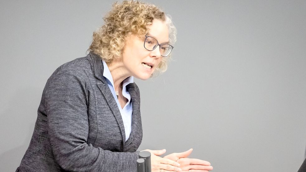 Julia Verlinden ist eine der stellvertretenden Fraktionsvorsitzenden der Grünen im Bund. Foto: dpa/Christoph Soeder