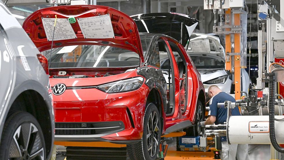 Hat die Autoproduktion bei VW in Zwickau eine Zukunft? (Archivbild) Foto: Hendrik Schmidt
