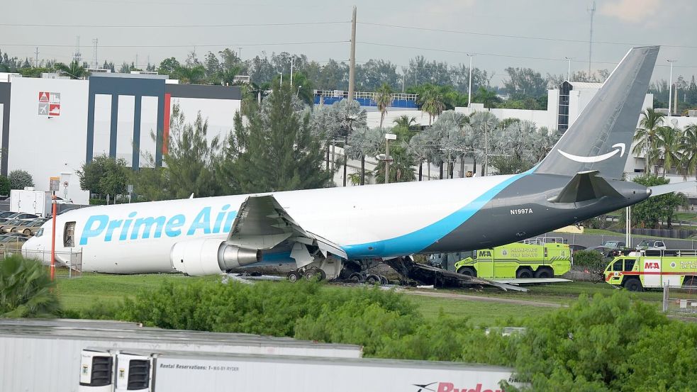 Unfall am Flughafen Miami. Foto: Lynne Sladky