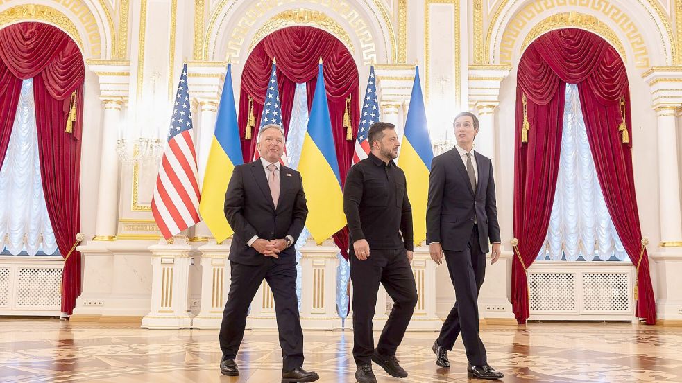 Selenskyj konnte nach dem Besuch der US-Unterhändler nichts Zählbares vorweisen. Foto: -