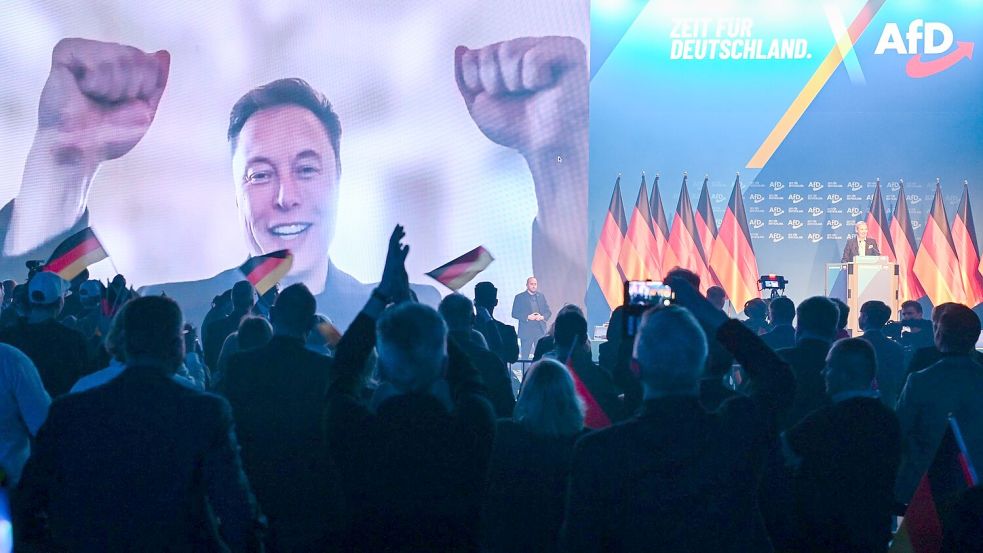 Auch Tech-Milliardär Elon Musk gratulierte der AfD. (Archivbild) Foto: Hendrik Schmidt