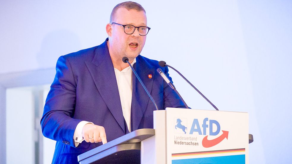In der niedersächsischen AfD unumstritten: Landeschef Ansgar Schledde. Foto: Moritz Frankenberg
