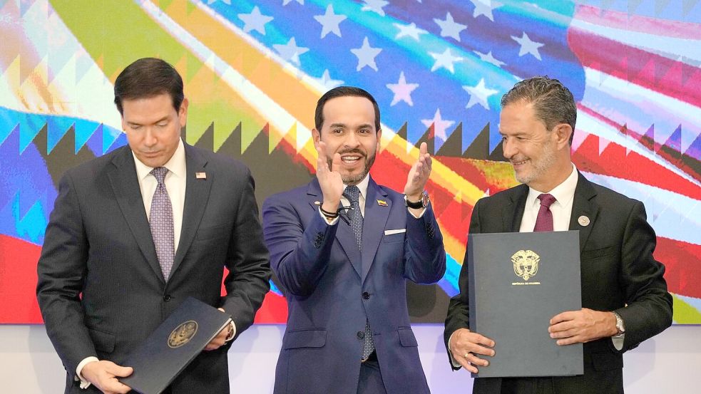 US-Außenminister Rubio warnt den Iran vor weiteren Angriffen. Foto: Fernando Vergara