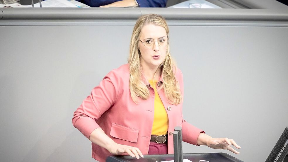 Grünen-Fraktionschefin Katharina Dröge will ein Verbot der AfD prüfen. Foto: Christoph Soeder/dpa