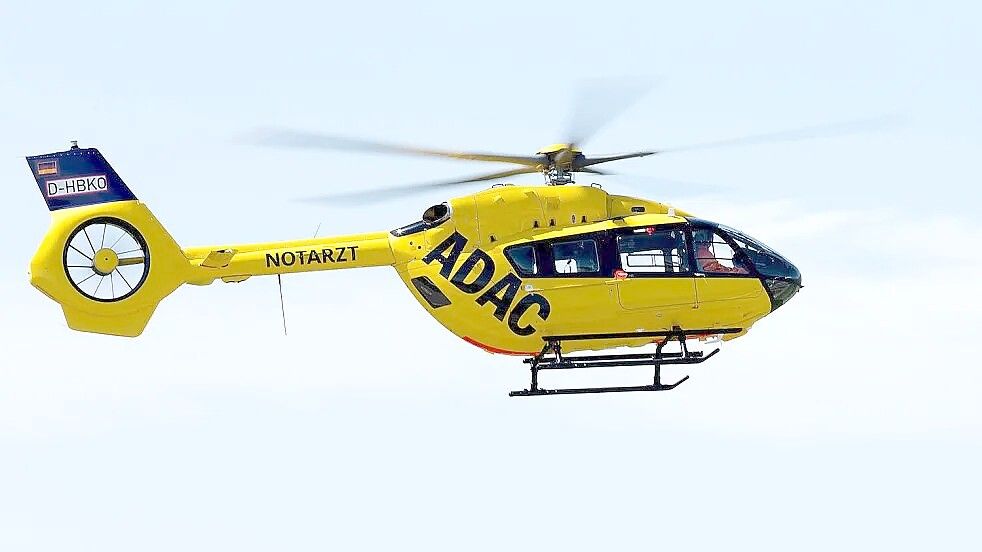 Auch ein Rettungshubschrauber war auf Spiekeroog im Einsatz. Symbolfoto: Klaus Ortgies/Archiv