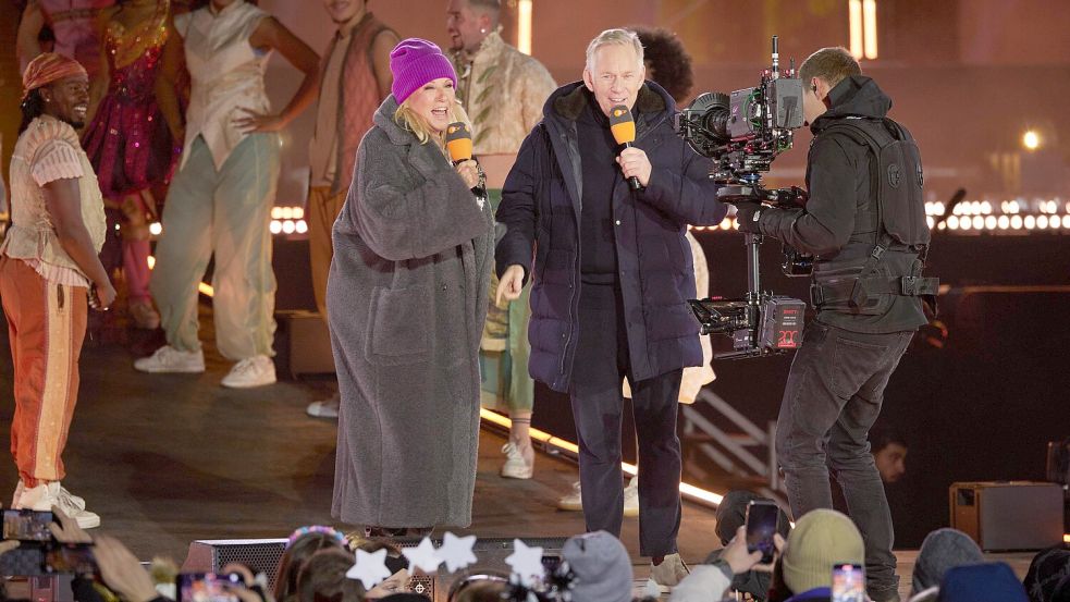 Jahrelang moderierten Andrea Kiewel und Johannes B. Kerner die ZDF Silvestershow live. Damit soll jetzt Schluss sein. Foto: dpa/Jörg Carstensen