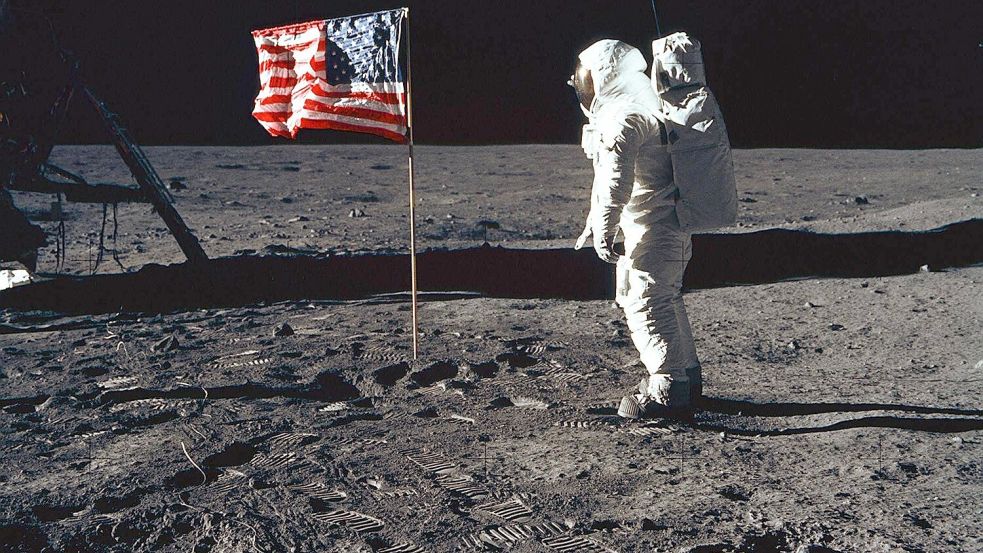 Mit der Mondlandung 1969 begann der Traum vom Leben auf dem Mond. Foto: Imago/NASA