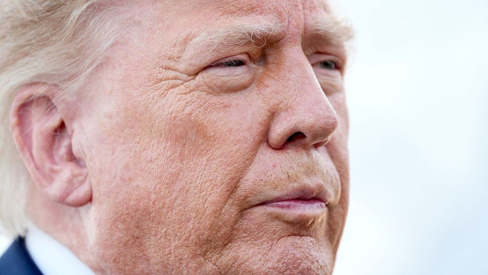 US-Präsident Donald Trump bezeichnet den Vorstoß von EU-Kommissionspräsidentin Ursula von der Leyen als „lächerlich“. Foto: Alex Brandon