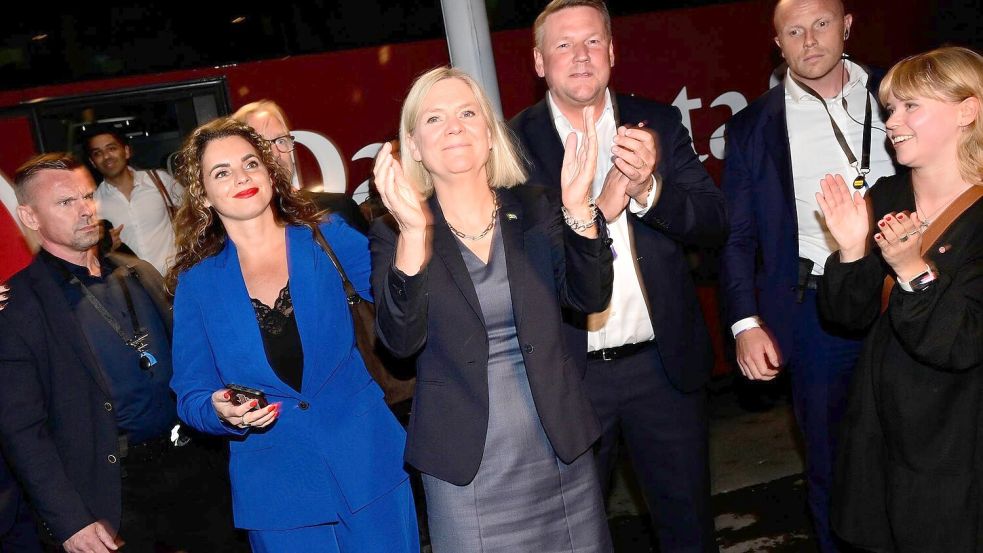 Die Sozialdemokratin Magdalena Andersson hat nach der Wahl in Schweden den Auftrag zur Regierungsbildung bekommen. (Archivbild) Foto: Jonas Ekstroemer/TT News Agency/