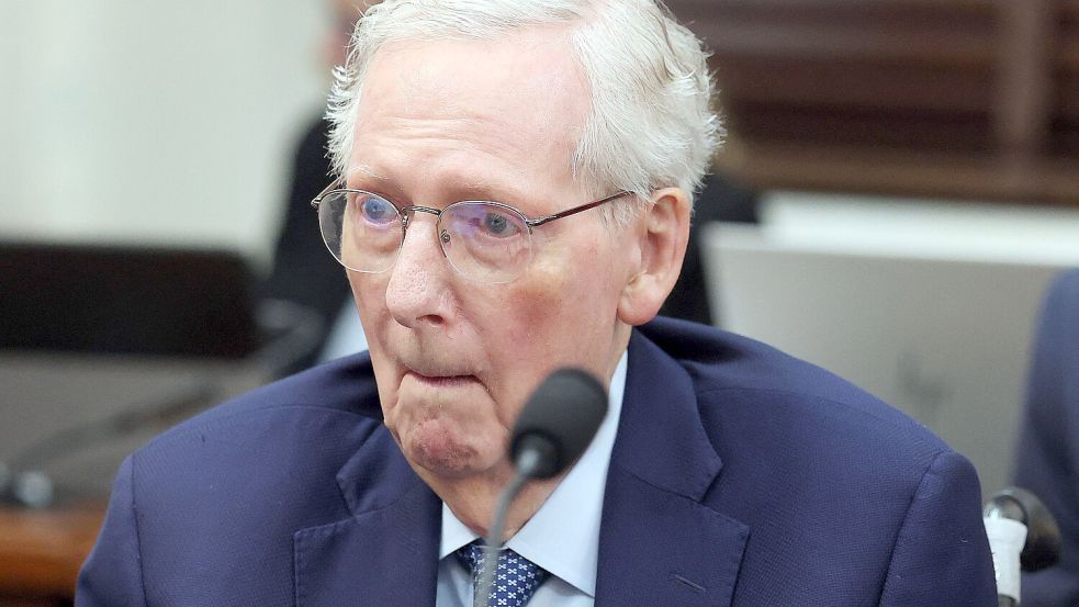 Der 85-jährige Mitch McConnell sitzt seit 1985 im US-Senat. Foto: dpa/Kevin Dietsch