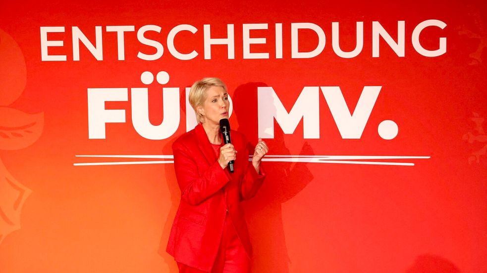 Schwesigs SPD hat Platz knapp verpasst.  Foto: Bernd Wüstneck/dpa