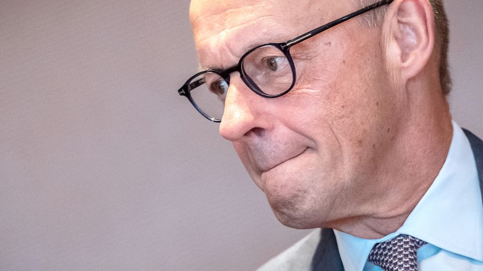 Die vorläufigen Landtagswahlergebnisse sind erschütternd für die Union: Bundeskanzler Friedrich Merz steht nun unter Druck. Foto: dpa/Michael Kappeler