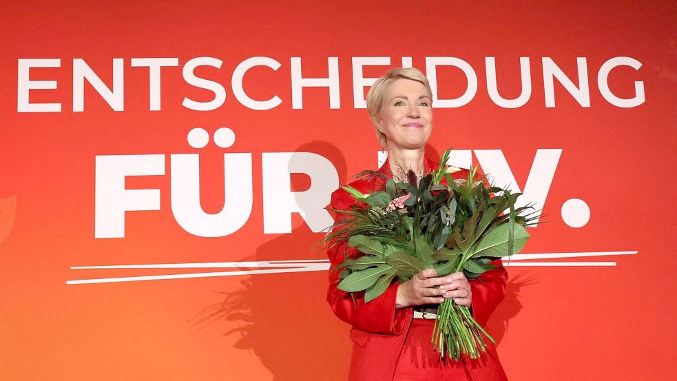 Wird die bisherige Ministerpräsidentin Schwesig auch die neue? Foto: Bernd Wüstneck/dpa