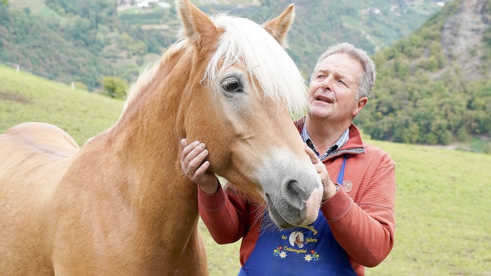 Norbert Rier, Chef der Kastelruther Spatzen, hat in Südtirol einen Bauernhof. Wir haben mit ihm über sein Leben als Landwirt gesprochen. Foto: IMAGO/Guenter Hofer/SchwabenPress