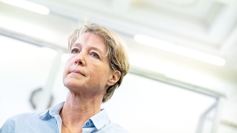 Christina Block, deutsche Gastronomin und Unternehmerin, steht im Prozess wegen mutmaßlicher Kindesentführung im Landgericht Hamburg. Foto: dpa/Daniel Bockwoldt