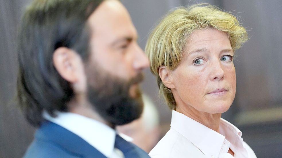 Christina Block bestreitet die Vorwürfe der Anklage. Foto: Marcus Brandt/dpa Pool/dpa