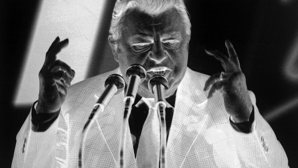 Franz Josef Strauß galt als polternder Politiker, doch hinter seinem Auftreten steckte weit mehr, als viele vermuteten. Foto: Imago/photothek