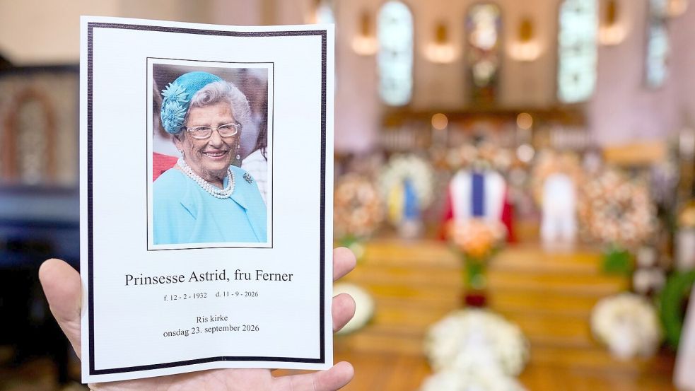 Die Trauerfeier für die ältere Schwester von König Harald V. fand in ihrer lokalen Kirche statt.  Foto: Ole Berg-Rusten/NTB pool/dpa