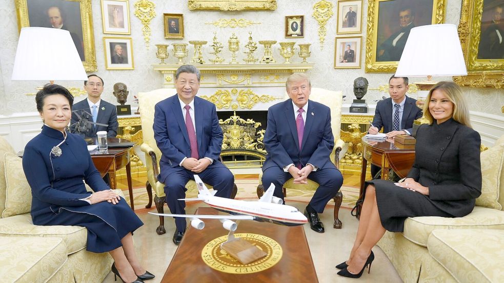 Xi bleibt bis Freitag. Foto: Jacquelyn Martin/AP/dpa