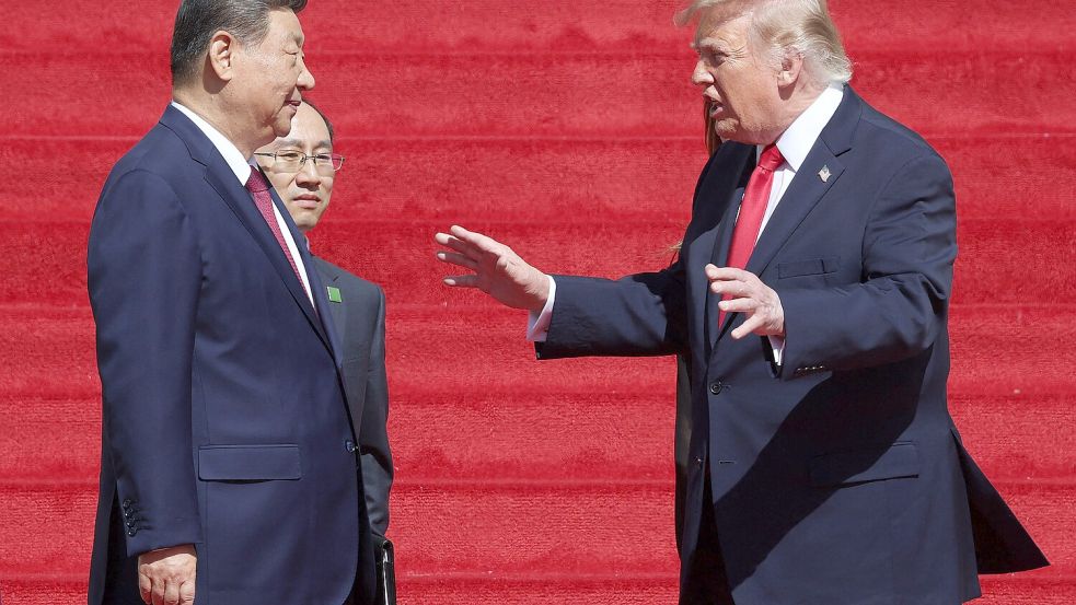 Chinas Staatschef Xi Jinping hat US-Präsident Donald Trump in Washington getroffen. Foto: AFP/WIN MCNAMEE