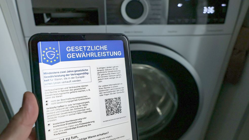 Was können Verbraucher bei Problemen tun? Auch darüber klärt das Label auf. (Symbolbild) Foto: Jan Woitas/dpa