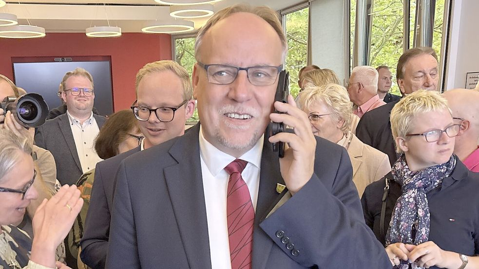 Im Landkreis Aurich steht der neue Landrat fest. Olaf Wiltfang (SPD) setzte sich bei der Stichwahl durch. Foto: Aiko Recke