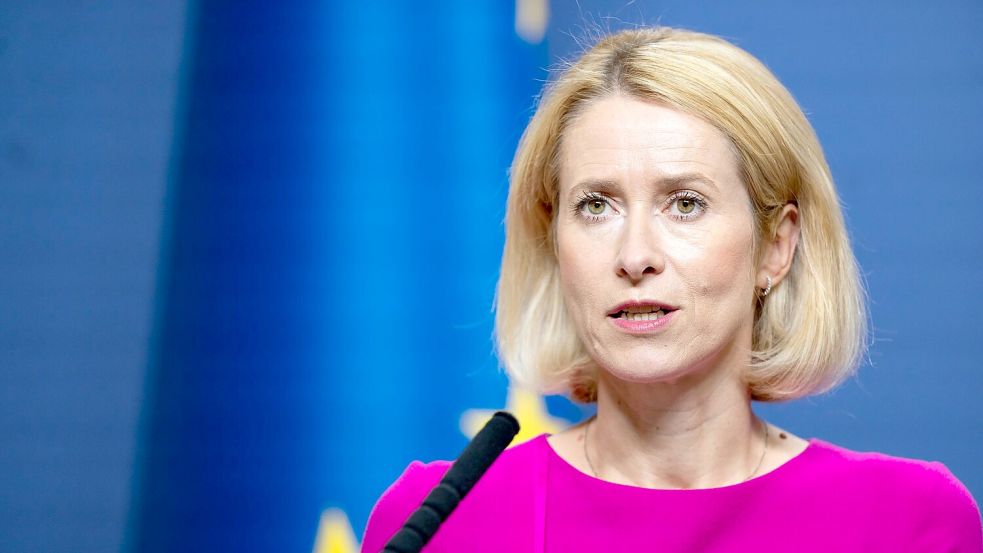 Sieht noch immer große Lücken bei den Verteidigungsfähigkeiten: EU-Chefdiplomatin Kaja Kallas. Foto: Mindaugas Kulbis/AP/dpa