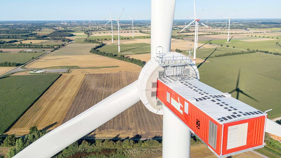 Ein Blick auf einen Windpark. Foto: Enercon