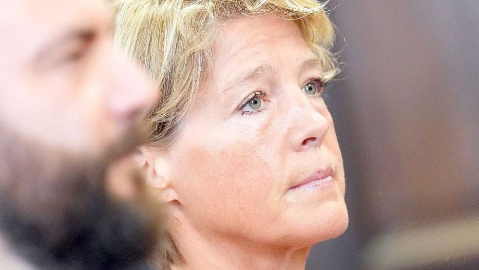 Christina Block bestreitet die Vorwürfe der Anklage. Foto: Marcus Brandt/dpa Pool/dpa