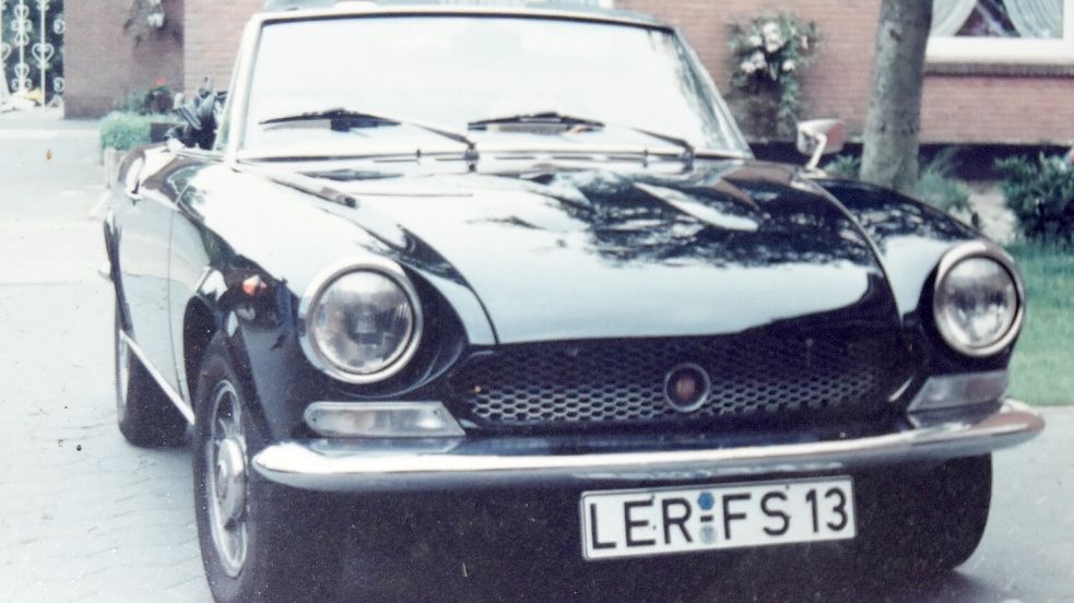 Der Spider aus Idafehn – ein 124 CS, der noch Chromstoßstangen trug. Beim Oldtimertreffen in Rastede tauchte „Spydie“ wieder auf. Foto: Prins